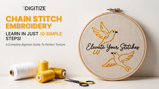 Chain Stitch Embroidery Tutorial: Learn it in 10 Simple Steps 