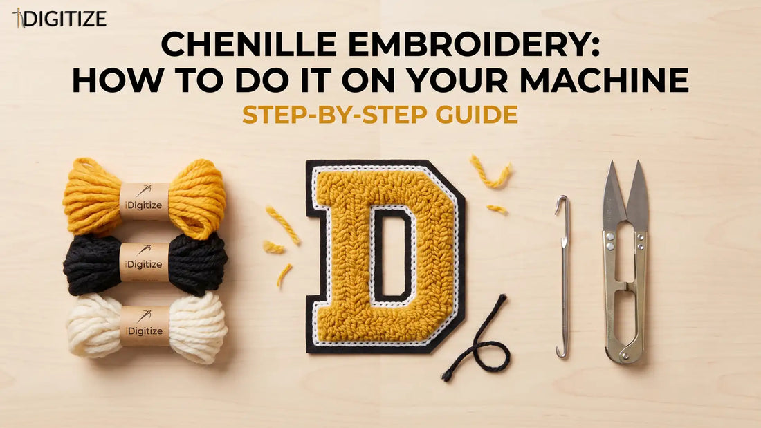 Chenille Embroidery How to Do It on Your Machine (Step-by-Step)