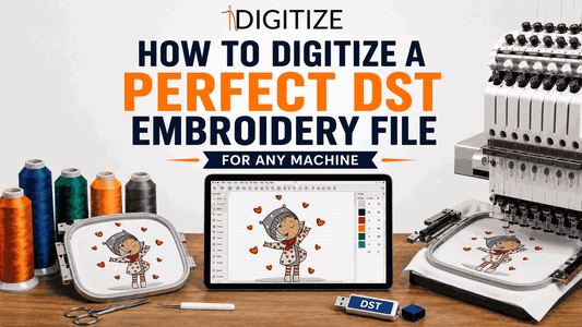 How to Digitize a Perfect DST Embroidery File for Any Machine?