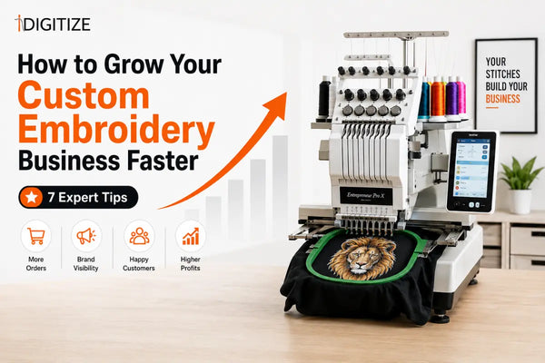 How to Grow Your Custom Embroidery Business Faster (7 Expert Tips)?